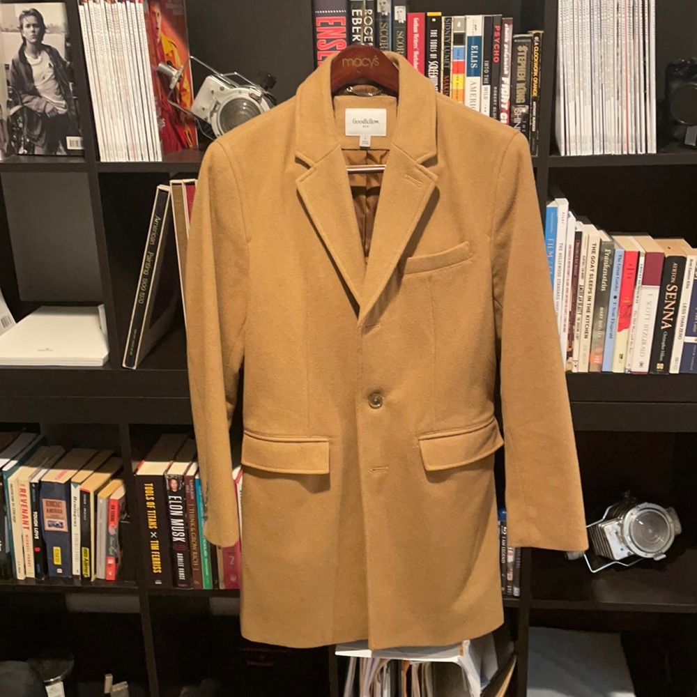 Goodfellow & CO Tan Wool Overcoat